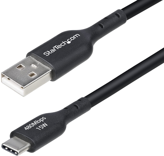 Изображение Kabel USB StarTech USB-A - USB-C 4 m Czarny (USB2AC4MBKE)