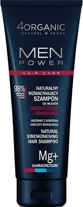 Attēls no 4organic 4organic Men Power szampon do wosów Zagszczenie i Odbudowa 250ml