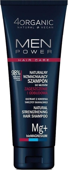 Picture of 4organic 4organic Men Power szampon do wosów Zagszczenie i Odbudowa 250ml