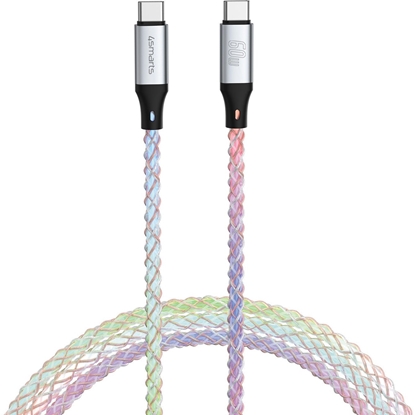 Attēls no Kabel USB 4smarts USB-C - USB-C 1.5 m Wielokolorowy (541440)