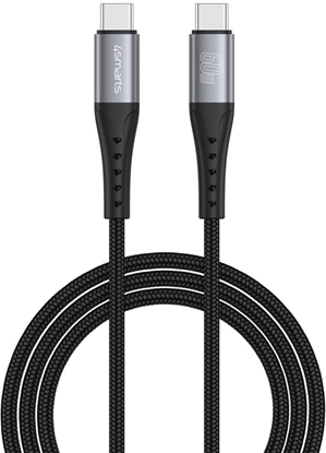 Attēls no Kabel USB 4smarts USB-C - USB-C 1.5 m Czarny (541454)