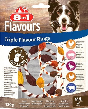 Attēls no 8in1 8in1 FLAVOURS Triple Flavour Rings M/L