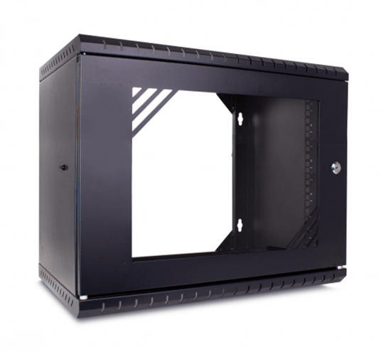 Picture of 9U 19'' Sienas komutācijas skapis/ 520x340x479mm / Melns/ Nesalikts | Open Back