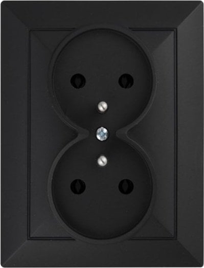 Picture of Abex PERA GNIAZDO PODWÓJNE P/T Z/U CZARNY MAT