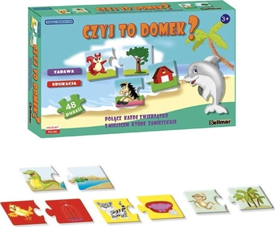 Picture of Abino Puzzle edukacyjne Czyj to domek? ABINO