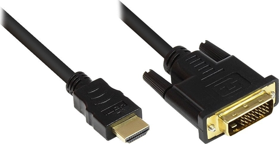 Picture of Adapter AV Alcasa Alcasa 1m HDMI/DVI-D Czarny