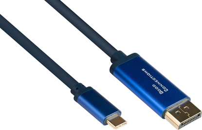 Picture of Adapter AV Alcasa Alcasa 4812-CSF015B adapter kablowy 1,5 m USB Type-C DisplayPort Niebieski