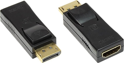 Attēls no Adapter AV Alcasa HDMI - DisplayPort F/M Czarny