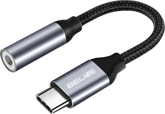 Picture of Adapter AV Beline Kabel adapter USB-C/Jack 3,5mm DAC czarny