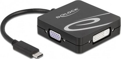 Attēls no Delock USB Type-C™ adapter for a VGA, DVI, HDMI or DisplayPort monitor