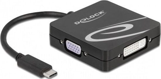 Picture of Delock USB Type-C™ adapter for a VGA, DVI, HDMI or DisplayPort monitor
