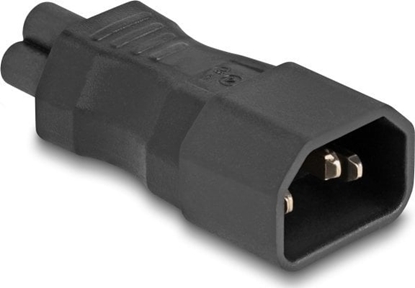 Picture of Delock Power Adapter IEC 60320 - C14 to C5, male / female, 2.5 A, straight