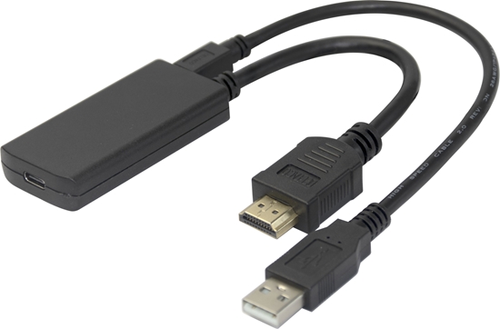 Изображение Adapter AV Deltaco DisplayPort adapteris DELTACO, HDMI  USB-C Alt.Mode , 4K/60Hz / 1902012