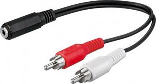 Picture of Adapter AV Goobay Jack 3.5mm - RCA (Cinch) czarny (JAB-855970)
