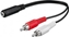 Изображение Adapter AV Goobay Jack 3.5mm - RCA (Cinch) czarny (JAB-855970)