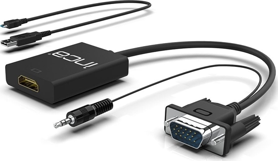 Picture of Adapter AV Inca INCA Adapter IVTH-02  VGA + USB-A + Audio > HDMI, 0.2m retail