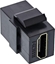 Picture of Adapter AV InLine InLine® HDMI Keystone Snap-In module, 4K/60Hz, HDMI AF/AF black