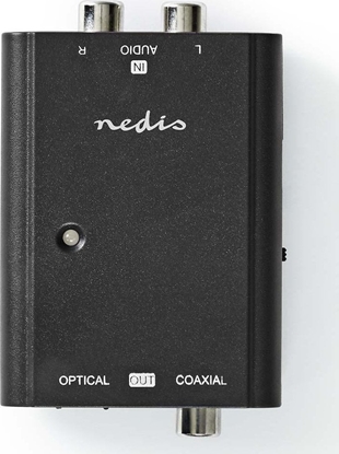 Attēls no Adapter AV Nedis Nedis ACON2508BK konwerter plików audio Czarny