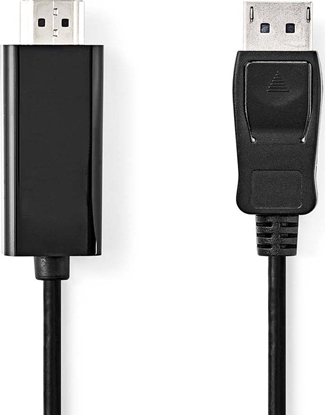 Attēls no Adapter AV Nedis Nedis CCGL37100BK20 adapter kablowy 2 m HDMI Typu A (Standard) DisplayPort Czarny