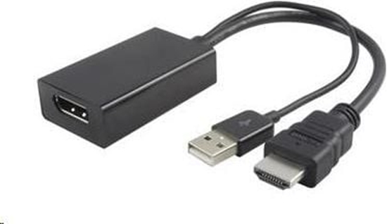 Picture of Adapter AV PremiumCord HDMI - DisplayPort + USB-A czarny