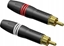 Attēls no Adapter AV Procab PROCAB PCR2M/BG Cable connector - professional RCA/Cinch male - gold contacts - pair Black shel