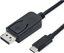 Изображение Kabelis TypeC > DisplayPort, v1.4, M / M, 1.0m, Roline