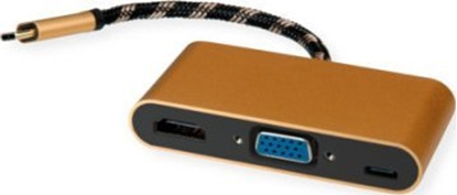 Picture of Roline GOLD Type C - VGA / HDMI / Type C PD Adapter, M/F