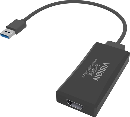 Изображение Adapter AV Vision VISION Professional installationstauglicher Adapter USB-A zu HDMI - 30 JAHRE GARANTIE - USB-Stecker und HDMI-Buchse in normaler Grosse - funktioniert nicht fur Mac - Maximale Auflosung 1920 x 1200 - USB-A 3.0 (M) zu HDMI (F) - Treiber in