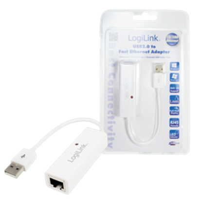 Picture of Logilink Adapter USB 2.0 -> RJ45 Fast Ethernet