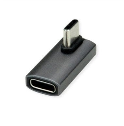 Изображение Roline Adapter, USB4 Gen 3x2, Aluminum, 90° rotated, Type C, M/F, silver