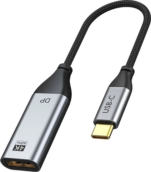 Picture of Adapter USB Cabletime Cabletime Adapteris USB-C (M) - DisplayPort (F), 4K/60Hz, su paauksuotomis jungtimis