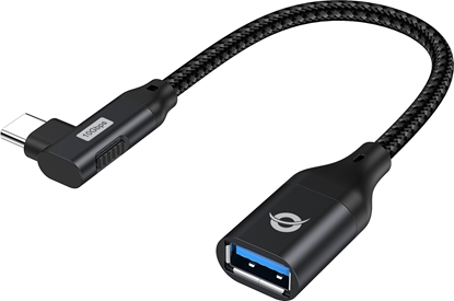Picture of Conceptronic ABBY19B kabeļu spraudņu pāreja USB-C USB-A Melns