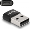 Picture of Delock USB 2.0 Adapter USB Type-A male to USB Type-C™ female black