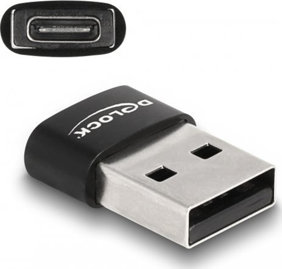 Picture of Delock USB 2.0 Adapter USB Type-A male to USB Type-C™ female black