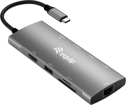Attēls no Equip 133490 dokstacija Vadu USB 3.2 Gen 1 (3.1 Gen 1) Type-C Pelēks