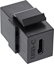 Picture of Adapter USB InLine InLine® USB 3.1 Snap-In module, USB-C F/F, black housing