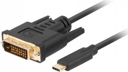 Picture of Adapter USB Lanberg Lanberg CA-CMDV-10CU-0018-BK adapter kablowy 1,8 m USB Type-C DVI-D