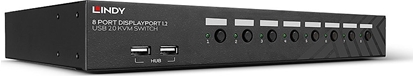 Attēls no Lindy 8 Port DisplayPort 1.2, USB 2.0 & Audio KVM Switch