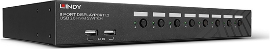 Picture of Lindy 8 Port DisplayPort 1.2, USB 2.0 & Audio KVM Switch