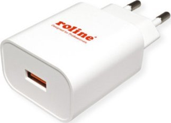 Изображение Roline USB Wall Charger, 1 Port (USB Type A), QC3.0, 18W