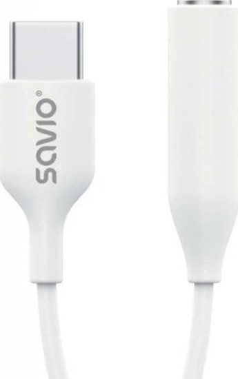 Picture of Adapter USB Savio USB-C - Jack 3.5mm Biay  (SAVAK-52)