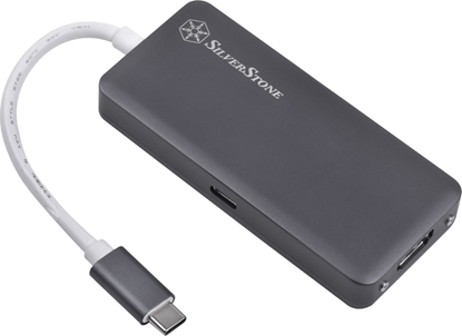 Picture of Adapter USB SilverStone SilverStone SST-EP14C - USB 3.1 Typ-C Gen1 auf HDMI, 3x USB 3.1 Gen 1 Type-A, 1x USB 3.1 Gen 1 Type-C (PD 2.0 charging)