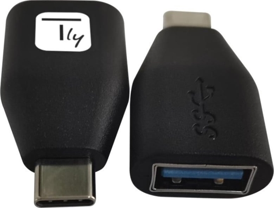 Изображение Adapter USB Techly TECHLY Adapter USB-C M to USB-A F schwarz