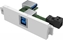 Picture of Adapter USB Vision VISION Techconnect Modulare AV-Frontplatte - 30 JAHRE GARANTIE - USB-B-Anschluss (an der Vorderseite) auf A-Modul - Buchse vom Typ "A" an der Ruckseite und quadratische Buchse vom Typ B an der Vorderseite - USB 3.0, abwartskompatibel mi