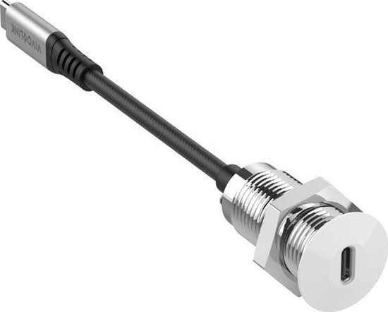 Picture of Adapter USB VivoLink Vivolink PROUSBCMF0.3SOCKET-W kabel USB 0,3 m USB 3.2 Gen 2 (3.1 Gen 2) USB C Biay