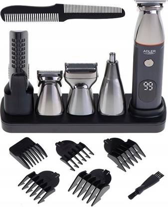 Picture of Adler | 5in1 Men’s Grooming Kit | AD 2946 | Cordless | Number of length steps 4 | Black/Stainless Steel
