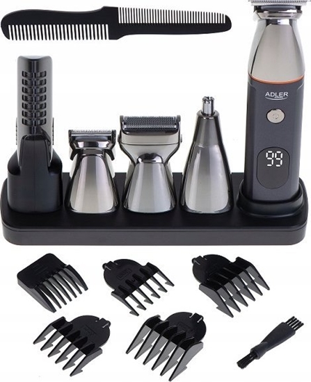 Picture of Adler | 5in1 Men’s Grooming Kit | AD 2946 | Cordless | Number of length steps 4 | Black/Stainless Steel