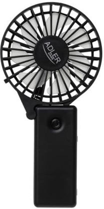 Picture of Adler Foldable mini fan | AD 7336 | Desk fan | Black | Diameter 6.5 cm | Number of speeds 1