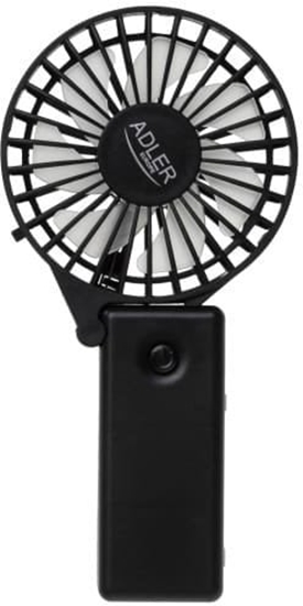 Picture of Adler Foldable mini fan | AD 7336 | Desk fan | Black | Diameter 6.5 cm | Number of speeds 1