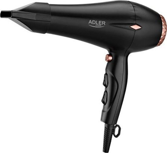 Изображение Adler | Hair Dryer | AD 2244 | 2000 W | Number of temperature settings 3 | Ionic function | Diffuser nozzle | Black